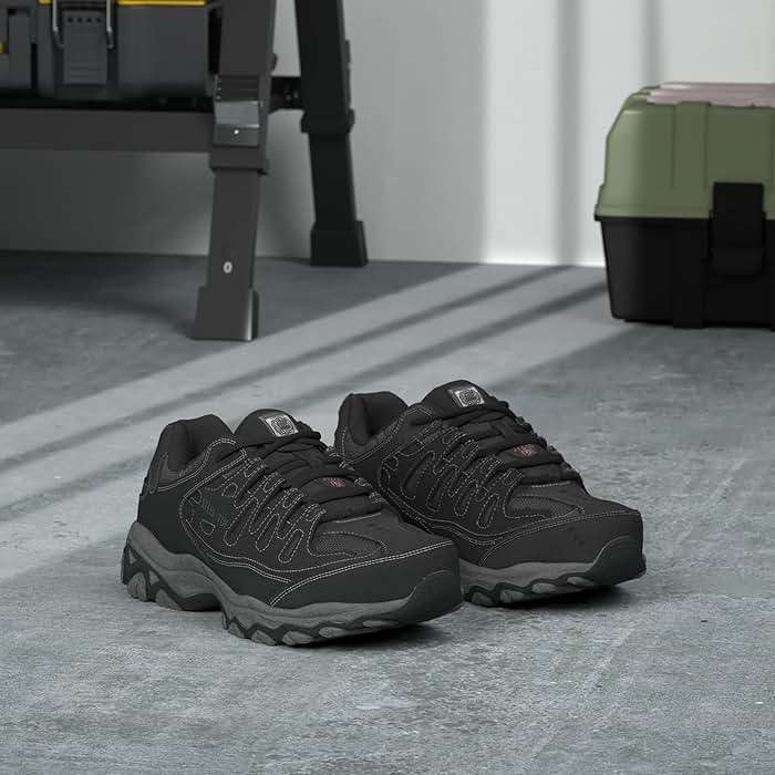 Skechers Men's Cankton Steel Toe Construction Shoe - Electrical Hazard Rated, Memory Foam - Image 7