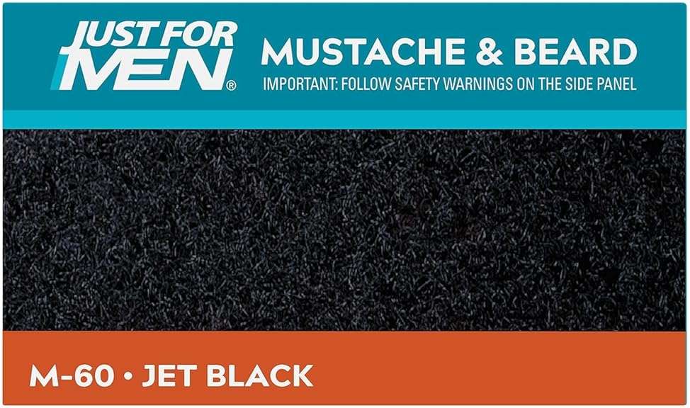 JUST FOR MEN Color Gel Mustache, Beard & Sideburns 115 Jet Black 1 Each (Pack of 12) - Image 9