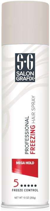 Salon Grafix Hairspray Freezing Mega Hold 10 Ounce (295ml) (2 Pack) - Image 2