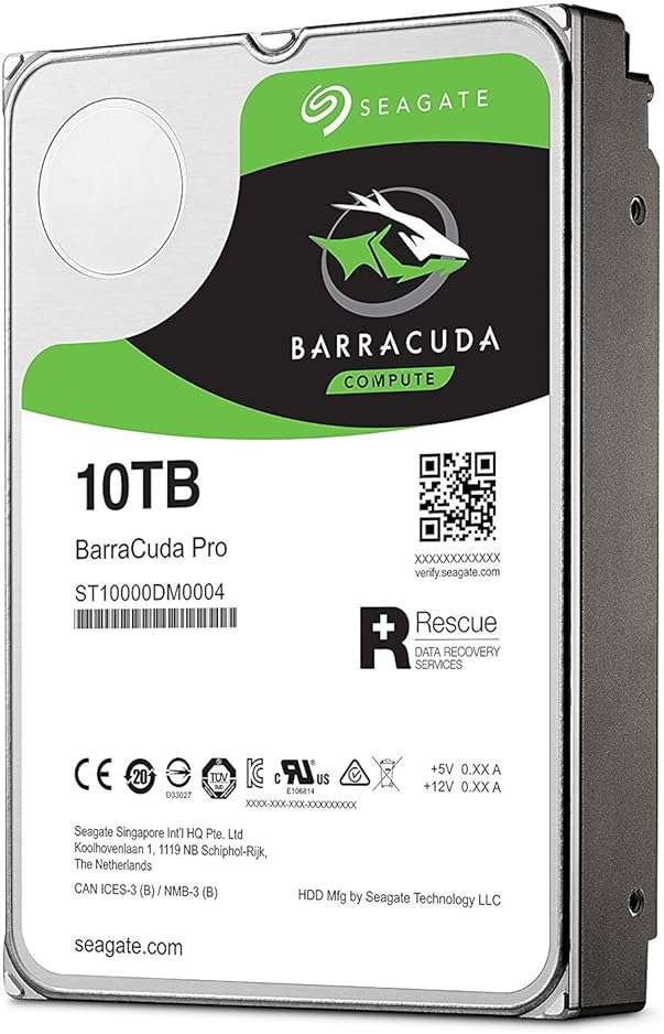 Seagate BarraCuda Pro 10TB Internal Hard Drive Performance HDD – 3.5 Inch SATA 6 Gb/s 7200 RPM 256MB Cache for Computer Desktop PC, Data Recovery (ST10000DM0004) - Image 4