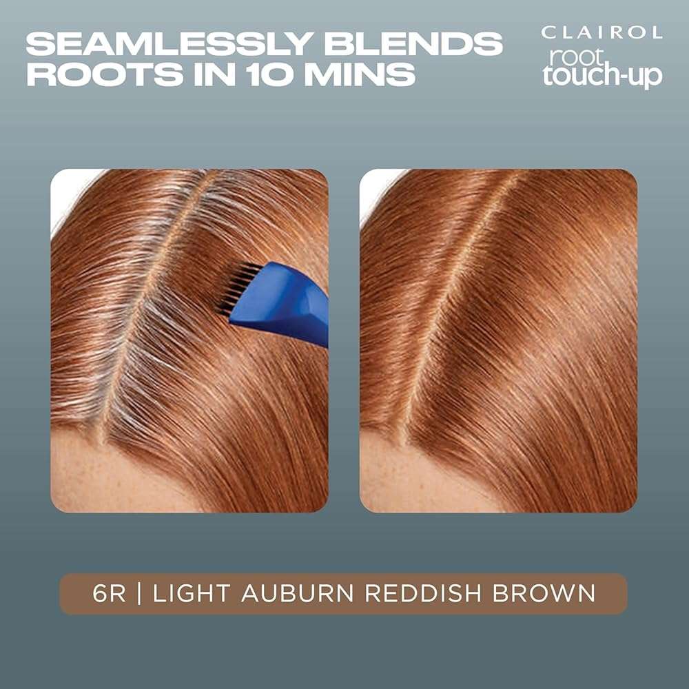 Clairol Nice 'n Easy Permanent Root Touch-Up, 6R Light Auburn/Reddish Brown 1 ea (Pack of 4) - Image 4