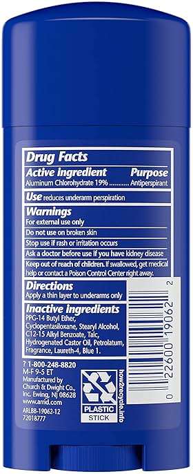 ARRID XX Anti-Perspirant Deodorant Solid Regular 2.6 oz (Pack of 12) - Image 2