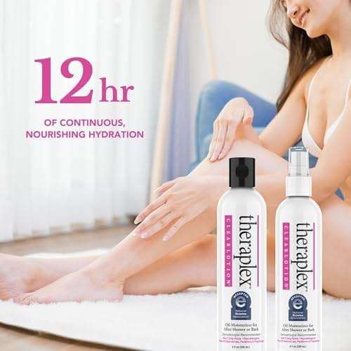 Theraplex Clear Emollient Lotion (8 oz) - No Parabens or Preservatives, Noncomedogenic and Hypoallergenic, Fragrance Free, Dermatologist recommended (6 Pack Pour) - Image 6