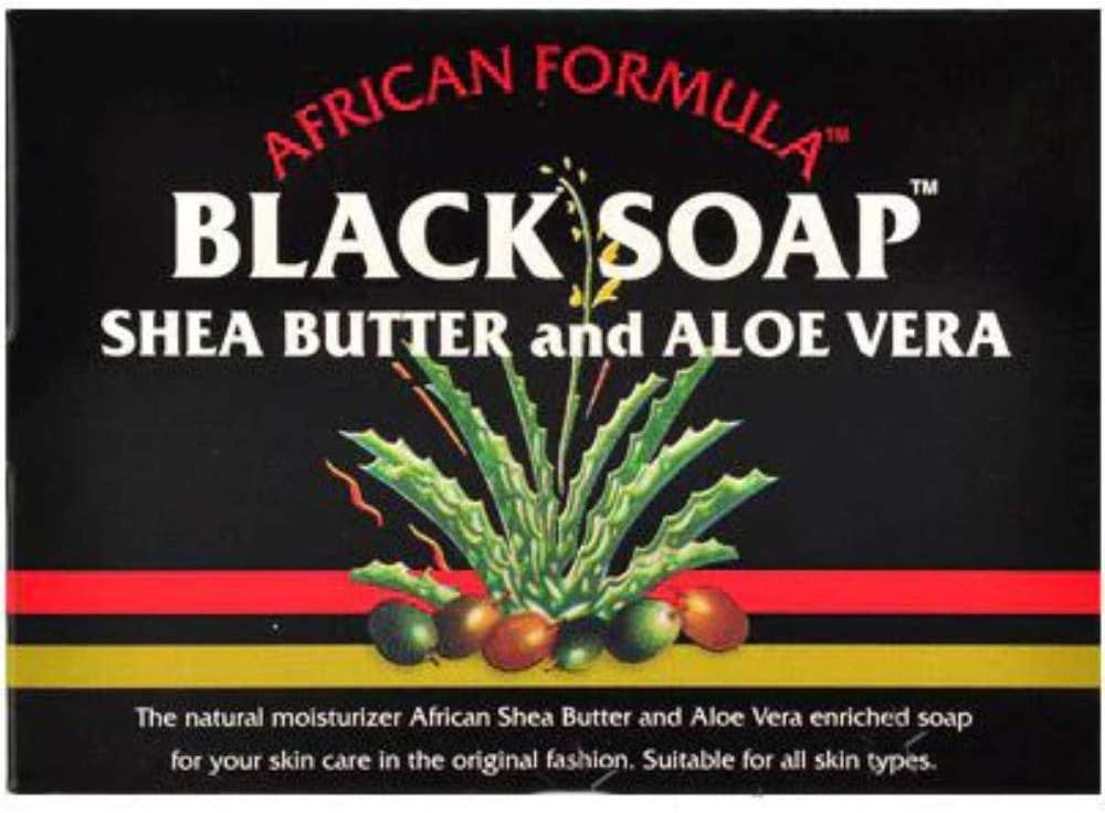 Madina African Black Soap Shea Butter and Aloe Vera, 3.5 oz (Pack of 10) - Image 1