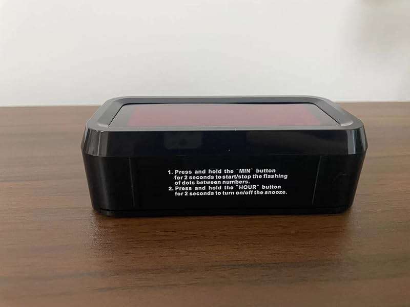 Alarm Clock, LED Digital Clock, Small Wall Clock, Battery Operated, Adjustable 3-Level Led Brightness, Dim Night Mode, 12/24Hr, Cordless, Constantly 1.2'' Digits Display for Bedroom/Travel,Easy to Set - Image 11