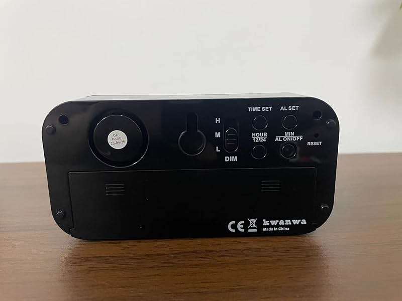 Alarm Clock, LED Digital Clock, Small Wall Clock, Battery Operated, Adjustable 3-Level Led Brightness, Dim Night Mode, 12/24Hr, Cordless, Constantly 1.2'' Digits Display for Bedroom/Travel,Easy to Set - Image 10