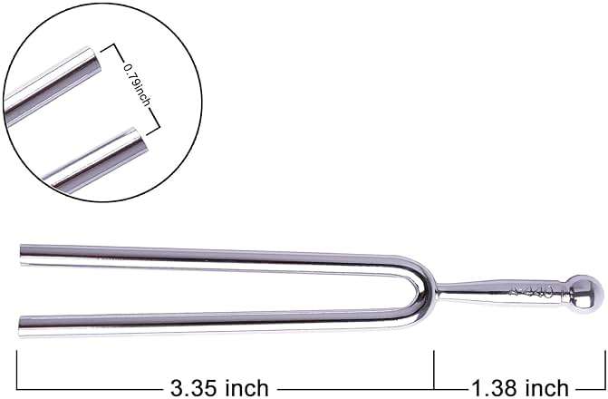 SUBANG 440 Hz Tuning Fork with Soft Shell Case, Standard A 440 Hz - Image 4