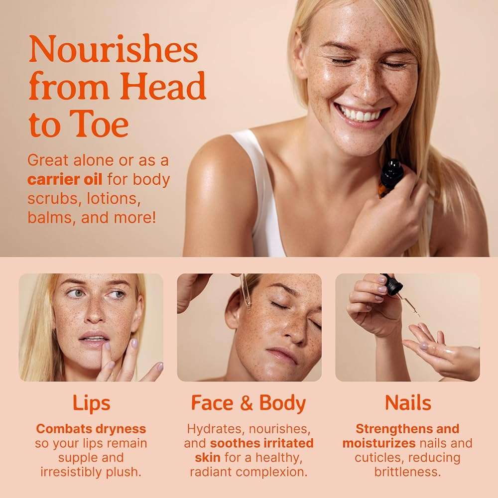 Bella Terra Oils - Natural Rosehip Facial Oil 8 oz - Dive into Natural Rosehip's Essential Fatty Acids & Antioxidants, Infused with Vitamin F, Elevate Daily Face Rituals - Image 5
