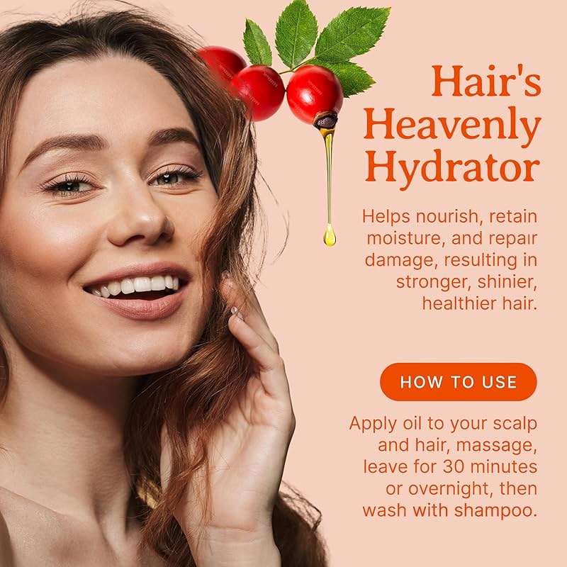 Bella Terra Oils - Natural Rosehip Facial Oil 8 oz - Dive into Natural Rosehip's Essential Fatty Acids & Antioxidants, Infused with Vitamin F, Elevate Daily Face Rituals - Image 6