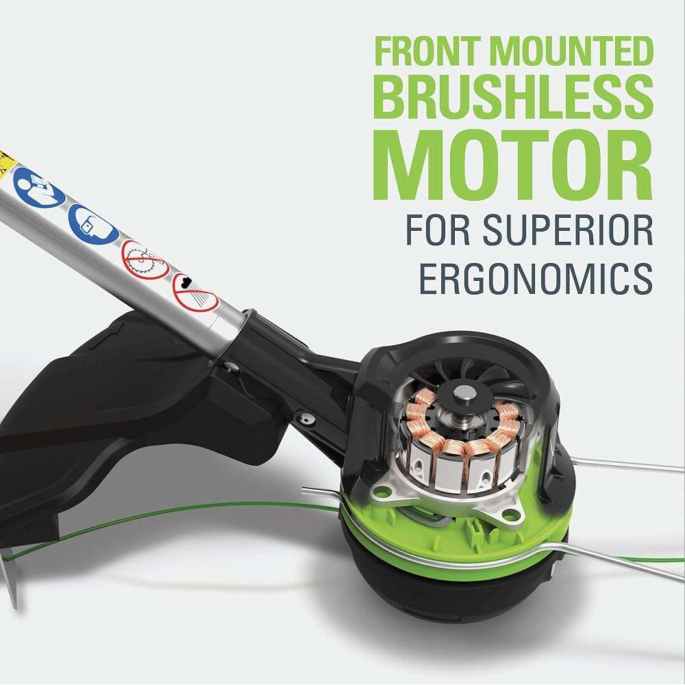 Greenworks 80V Brushless Cordless Yard Tool Combo Kit with 2.0Ah Battery & Rapid Charger – 16" Dual-Line String Trimmer and 500 CFM / 125 MPH Leaf Blower, Variable Speed, 4-Year Warranty - Image 13