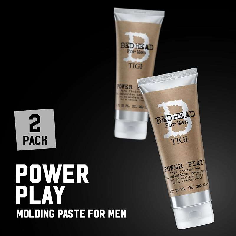 TIGI Bed Head Hair Gel for Men, Power Play 2-Pack – Firm Finish, Anti-Humidity, Frizz Control Hair Care Products for Men, 6.76 Oz Ea - Image 2