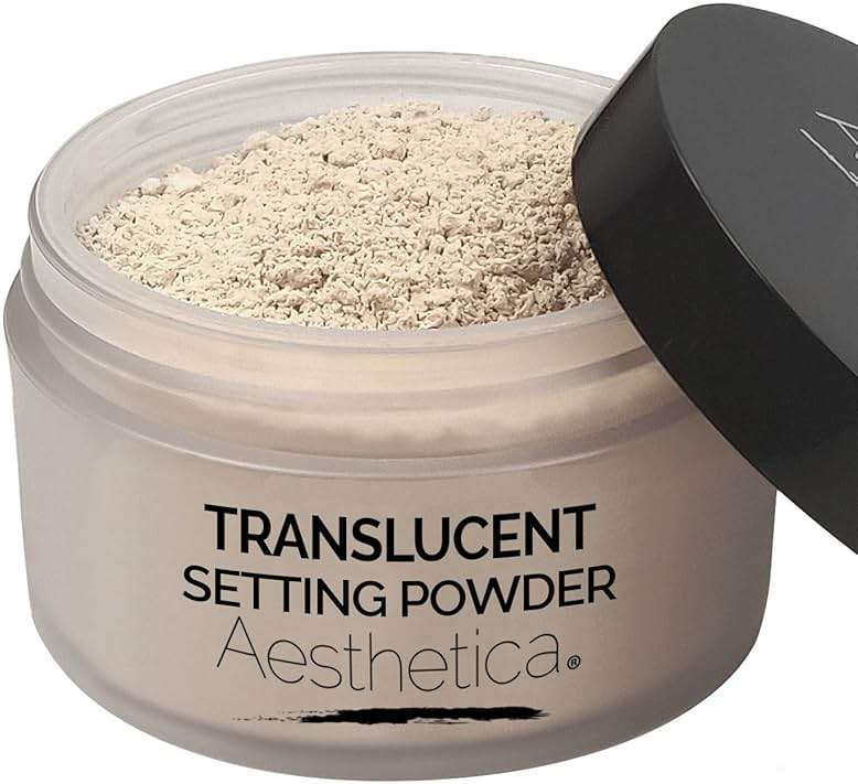 Aesthetica Translucent Setting Powder – Matte Finishing Makeup Loose Setting Powder – Flash Friendly Translucent Powder Foundation - Loose Face Powder Includes Velour Puff - Image 1
