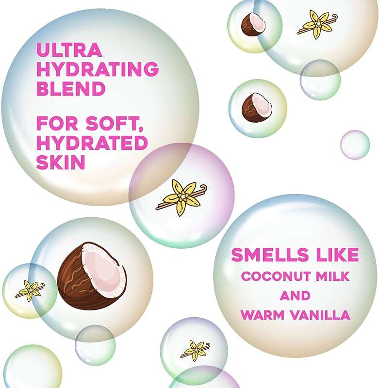 OGX Extra Creamy + Coconut Miracle Oil Ultra Moisture Body Wash, Rich Shower Gel for Dry Skin Infused with Coconut Oil, Body Wash for Women, Sulfate-Free Surfactants, 19.5 fl. oz - Image 3