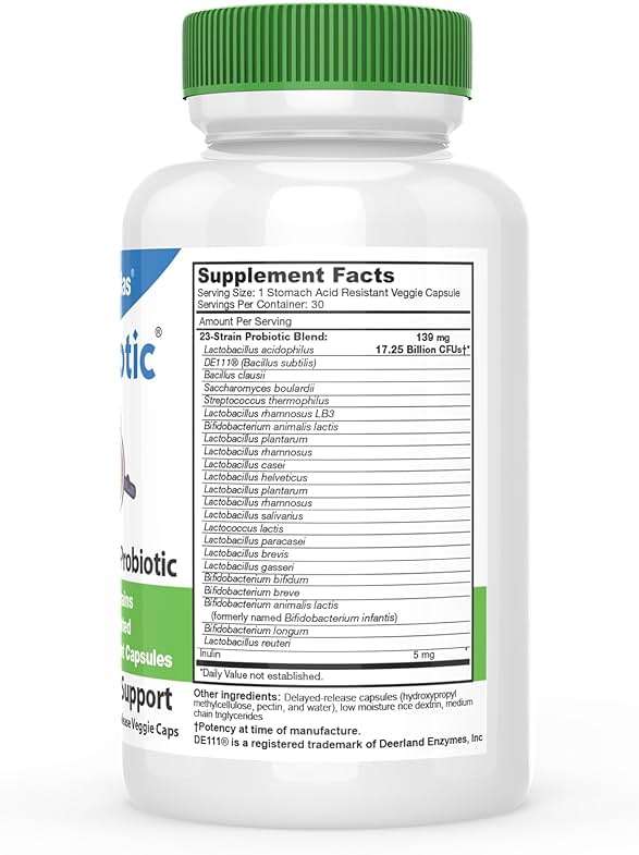 DrFormulas Nexabiotic 23 Multi Probiotic for Women and Men - Dr. formulated with Lactobacillus Acidophilus, Bifidobacterium Infantis, Saccharomyces Boulardii, 17.25 Billion CFUs - Image 2