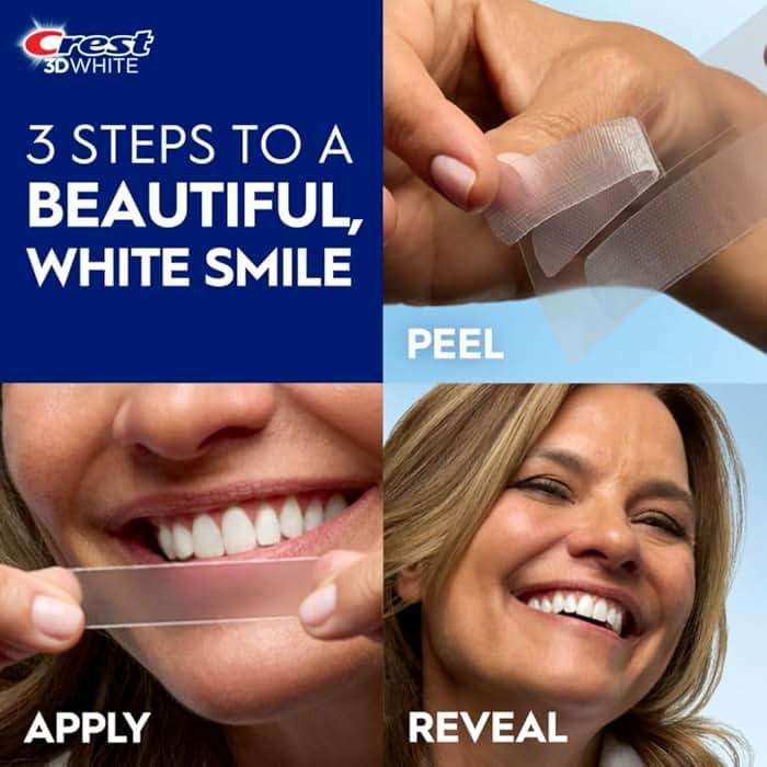 Crest 3D Whitestrips Age Renew – Teeth Whitening Kit, 21 Treatments, Each with 1 Upper/1Lower, 42 Strips – Crest 3DWhite Teeth Whitening Strips - Image 5
