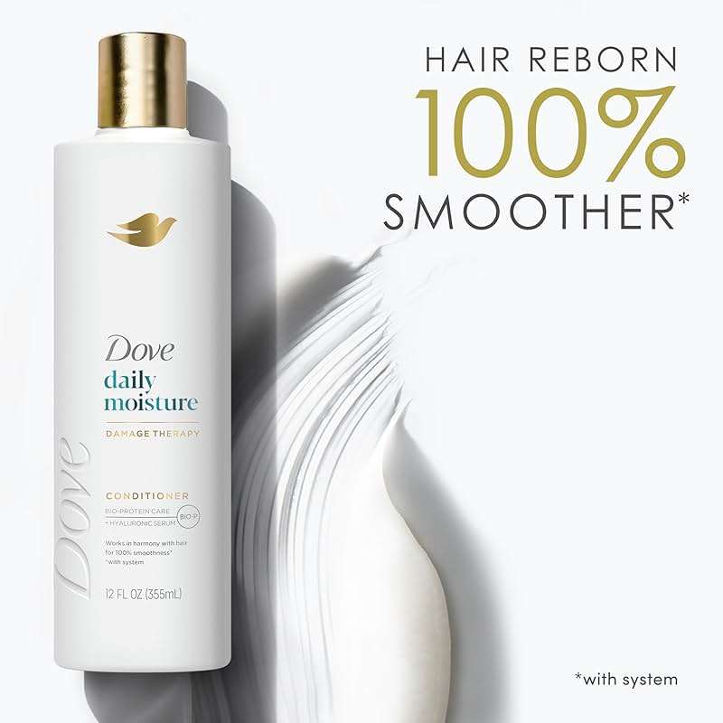 Dove Nutritive Solutions Moisturizing Conditioner 4 Count for Dry Hair Daily Moisture Deep Conditioner Detangles and Nourishes Dry Hair 12 oz - Image 4