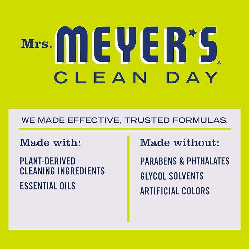 MRS. MEYER'S CLEAN DAY All-Purpose Cleaner Spray, Cruelty Free Formula, Lemon Verbena, 16 fl. oz - Pack of 3 - Image 5
