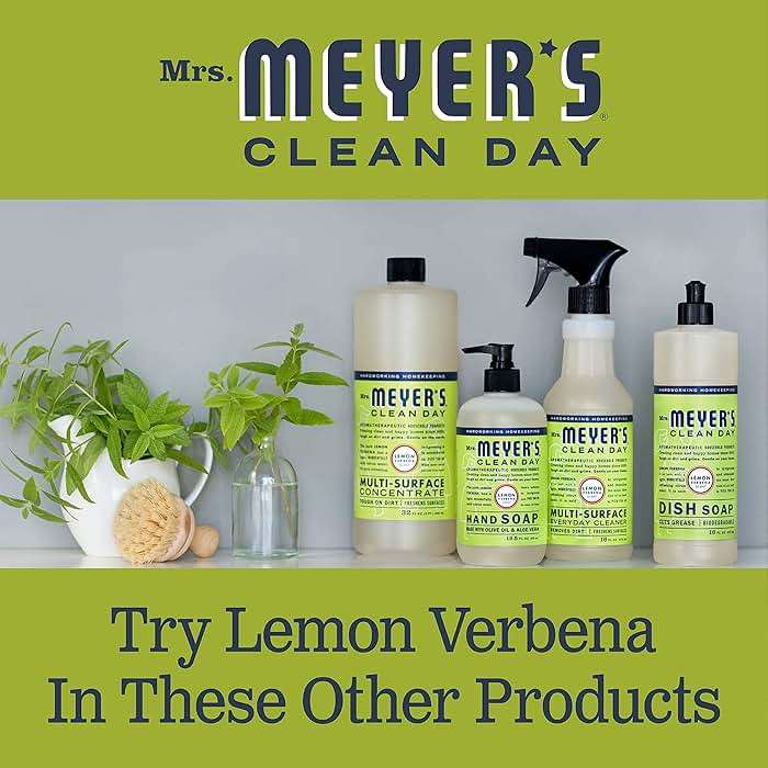 MRS. MEYER'S CLEAN DAY All-Purpose Cleaner Spray, Cruelty Free Formula, Lemon Verbena, 16 fl. oz - Pack of 3 - Image 9