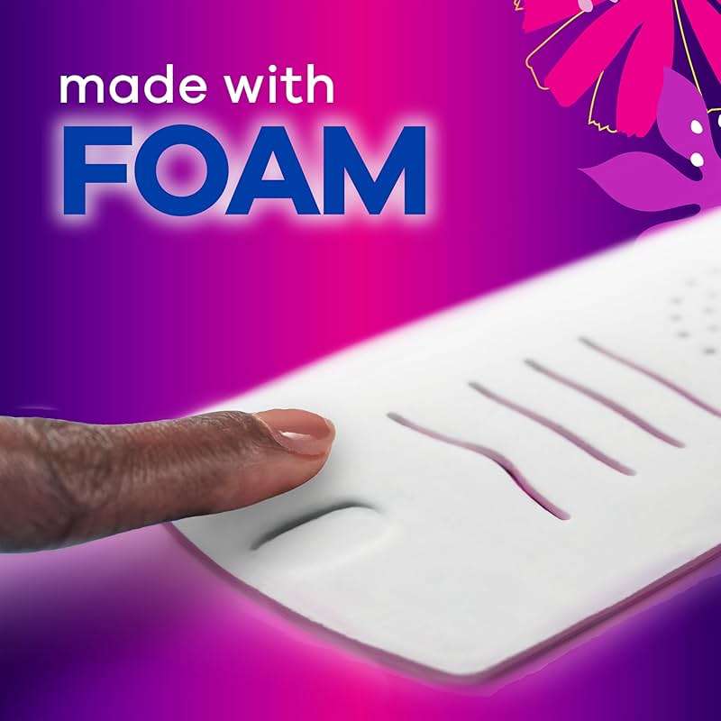 Always Radiant Feminine Pads for Women, Flexfoam Pads with Wings, Size 4, Overnight Absorbency, Lightly Scented, 60 Count (3 Packs of 20) - Image 5