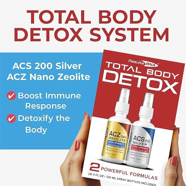Results RNA – Total Body Detox Extra Strength System – ACS 200 Silver & ACZ Nano Zeolite are Clinically Proven to Detoxify & Boost Immunity. Recommended by Doctors Worldwide ( 2 oz - 30 day) - Image 2