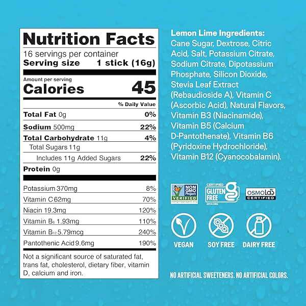 Liquid I.V.® Hydration Multiplier - Lemon Lime | Electrolyte Powder Drink Mix | 1 Pack (16 Servings) - Image 2