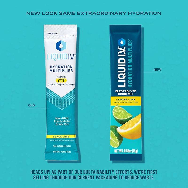 Liquid I.V.® Hydration Multiplier - Lemon Lime | Electrolyte Powder Drink Mix | 1 Pack (16 Servings) - Image 4