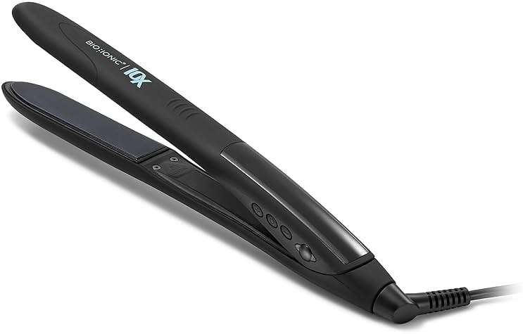 Bio Ionic 10X Styling Iron, 1" Hair Straightener with Moisturizing Heat Technology, Flat Iron for 10-Minute Styling, Hair Straightener and Curler - Image 1
