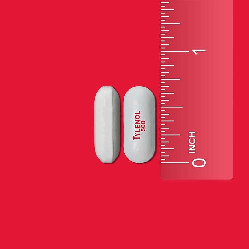 Tylenol Extra Strength Pain Relief Pills, Fast, Strong Pain Relief, Acetaminophen 500 mg Caplets, Pain Reliever & Fever Reducer Medicine for Headache, Backache, Toothache & Minor Arthritis, 100 Count - Image 2