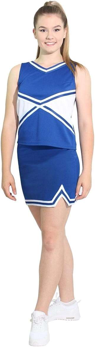 Danzcue Womens Big Kid Double V A-Line Cheer Uniform Skirt - Image 2