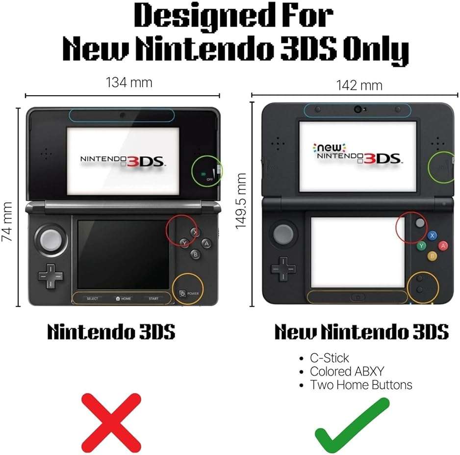 TNP New 3DS Case - Ultra Clear Crystal Transparent Hard Shell Protective Case Cover Skin for New 2015 Nintendo 3DS - Image 2