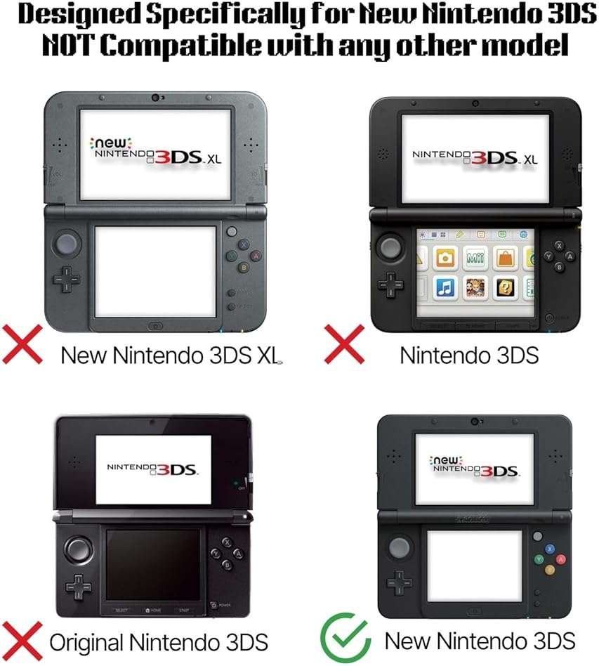TNP New 3DS Case - Ultra Clear Crystal Transparent Hard Shell Protective Case Cover Skin for New 2015 Nintendo 3DS - Image 3