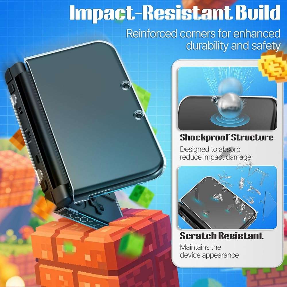 TNP New 3DS Case - Ultra Clear Crystal Transparent Hard Shell Protective Case Cover Skin for New 2015 Nintendo 3DS - Image 4