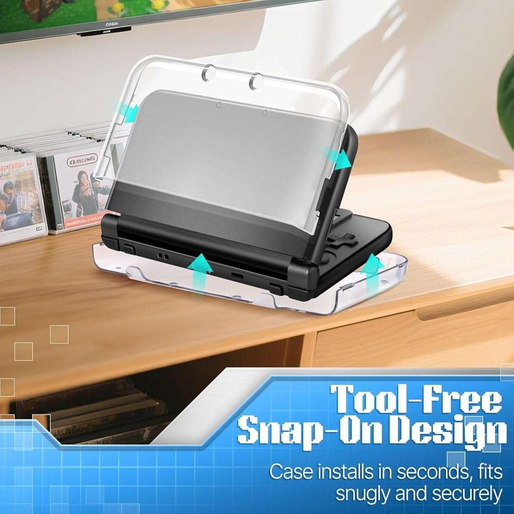TNP New 3DS Case - Ultra Clear Crystal Transparent Hard Shell Protective Case Cover Skin for New 2015 Nintendo 3DS - Image 7