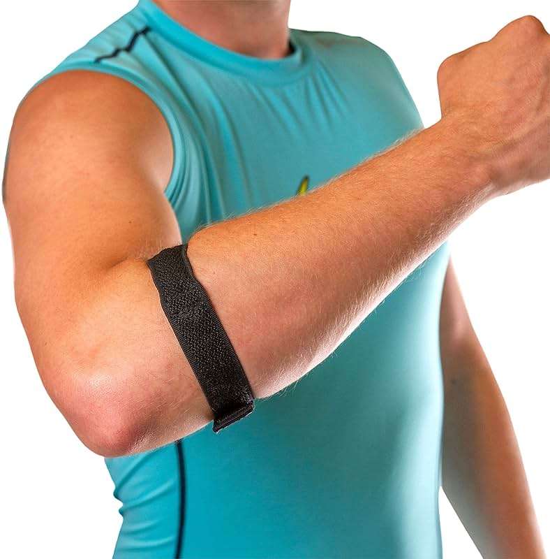 BraceAbility Epicondylitis Brace | Elbow Strap for Medial/Lateral Epicondyle Pain and Tendonitis Arm Compression Support Band for Men or Women (One Size Fits Most) - Image 1