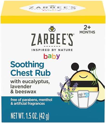 Zarbee's Baby Soothing Chest Rub with Eucalyptus & Lavender, Petroleum-Free Safe and Effective Formula, 1.5 Ounce - Image 1
