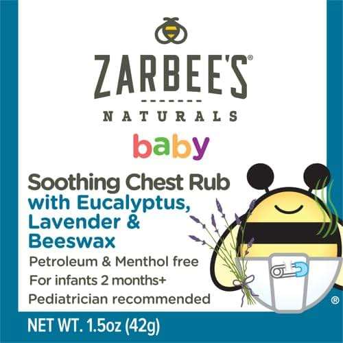 Zarbee's Baby Soothing Chest Rub with Eucalyptus & Lavender, Petroleum-Free Safe and Effective Formula, 1.5 Ounce - Image 2