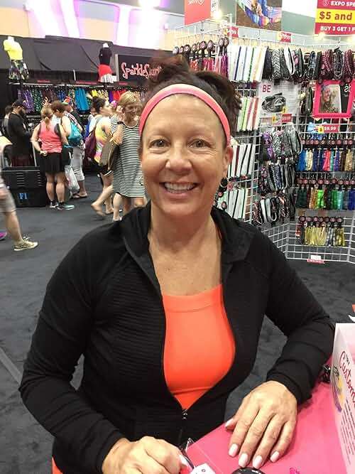 Sweaty Bands Womens Girls Headband - Non-Slip Velvet-Lined Exercise Hairband - Watercolors Pink 1-Inch - Image 3