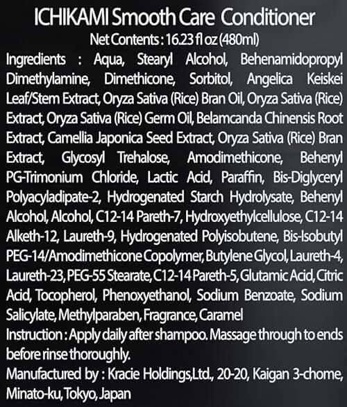 NEW ICHIKAMI SMOOTH AND SLEEK SHAMPOO (480mL) AND CONDITIONER (480g) SET! - Image 6