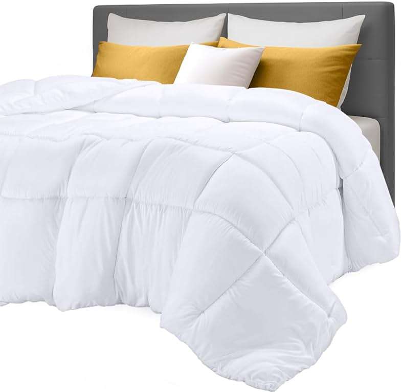 Utopia Bedding Comforter Twin Size 64 x 88 Inches, All Season Duvet Insert, Down Alternative Box Stitched Bed Comforter with Corner Tabs, Machine Washable - Image 1
