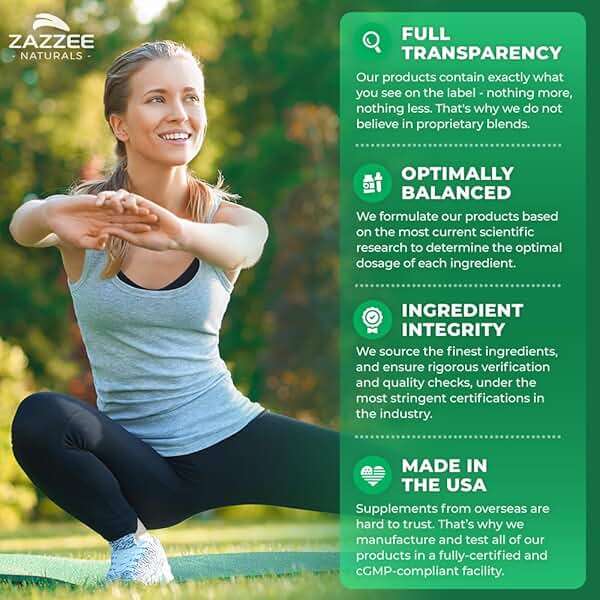Zazzee D-Mannose, 1000 mg per Serving, 180 Vegan Capsules, 3 Month Supply, Potent & Fast-Acting, Certified Kosher, 100% Pure, All-Natural Urinary Tract Health Support, 100% Vegetarian, Non-GMO - Image 5