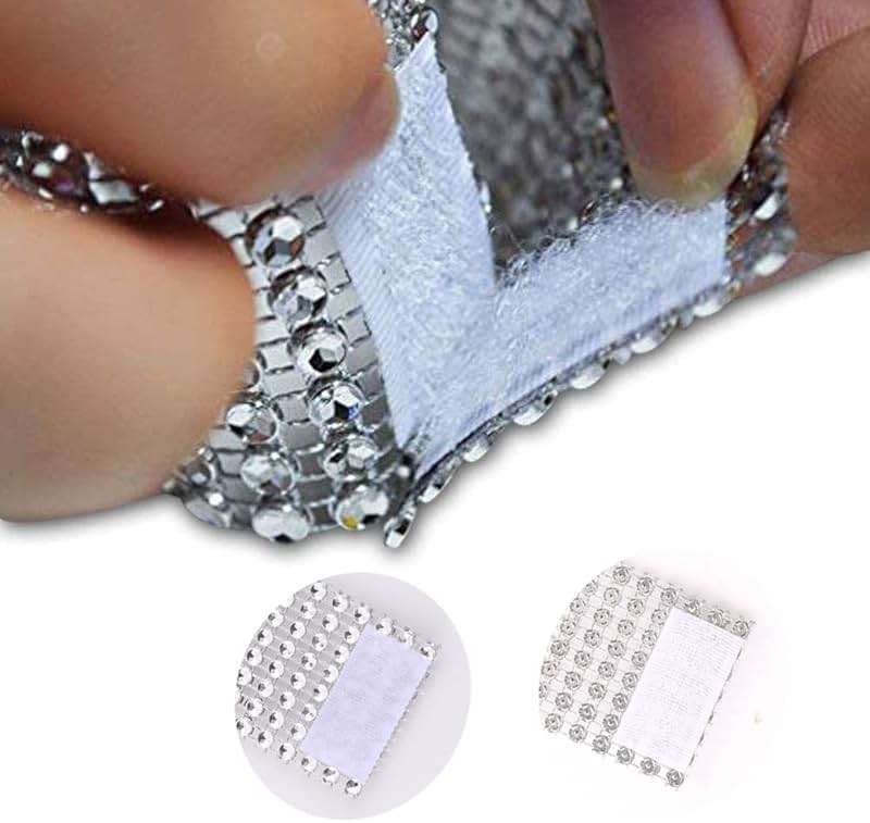 SKY CANDYBAR 100pcs Napkin Rings,Rhinestone Napkin Rings Diamond Silver for Table Decorations,Wedding,Dinner,Party,DIY Decoration - Image 7