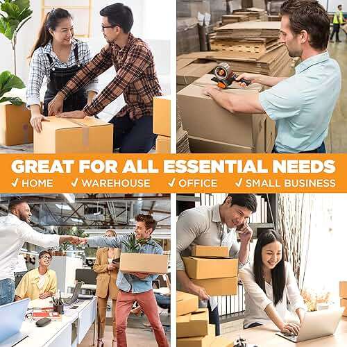 Tape King Clear Packing Tape - 60 Yards Per Roll (Pack of 6 Rolls) - Stronger & Thicker 2.7mil, Heavy Duty Adhesive Industrial Depot Tapes for Moving Packaging Shipping, Office & Storage - Image 6