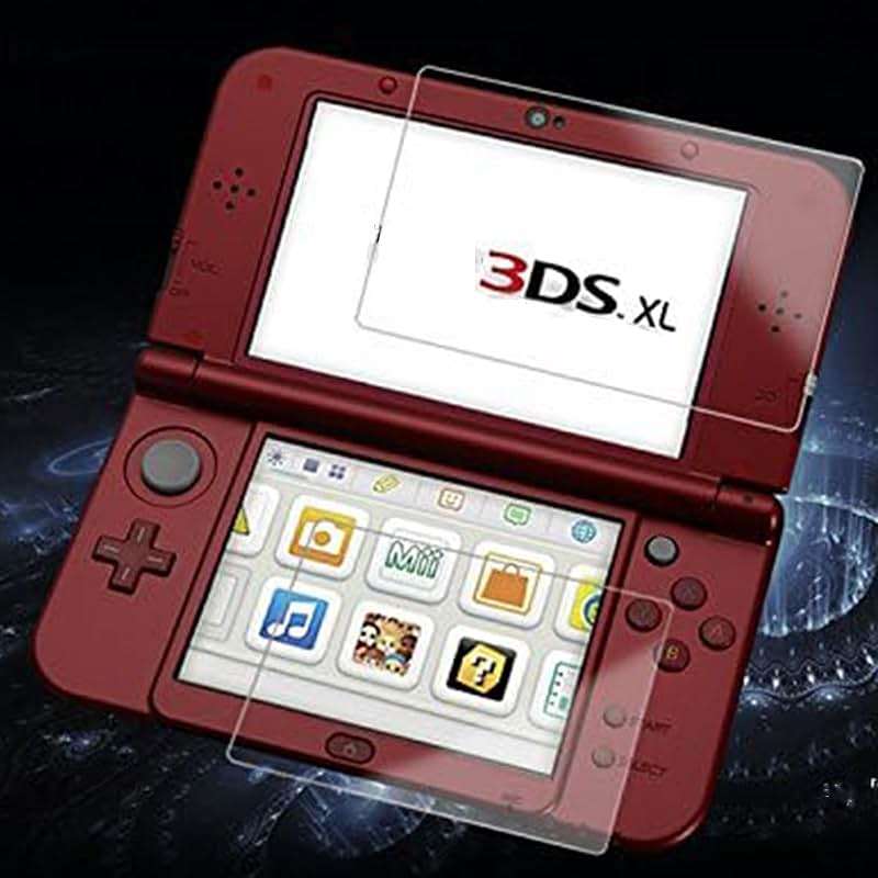AKWOX (2 in 1) Tempered Glass Screen Protector + HD Clear Crystal PET Screen Protective Filter Compatible with 3DS XL/New 3DS XL - Image 3