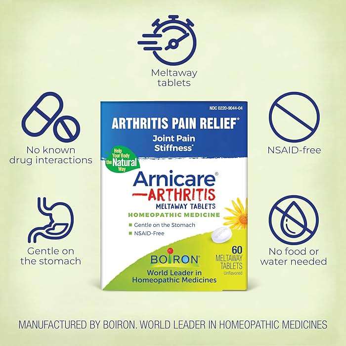 Boiron Arnicare Arthritis Tablets for Arthritis Pain Relief, Joint Soreness, and Rheumatic Pain - 60 Count - Image 3
