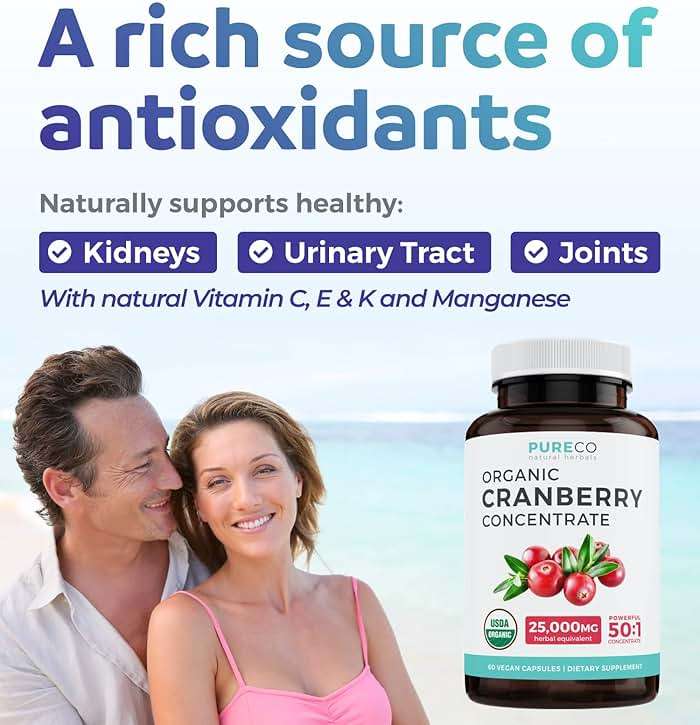 Organic Cranberry Pills - Vegan Supplement for Urinary Tract Health & Kidney Cleanse - Cranberry Pills for Women 500mg 50:1 Cranberry Concentrate Per Serving - Urinary Tract Support - 60 Capsules - Image 3