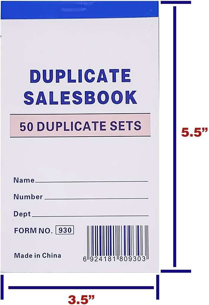 Online Best Service 10 Pack Lot Sales Book Order Receipt Invoice Carbonless Copy 50 Sets 3.5" X 5.5" - Image 2