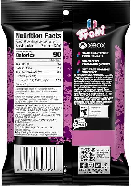 Trolli Sour Brite Crawlers, Very Berry Flavor, 5 Ounce - Image 9