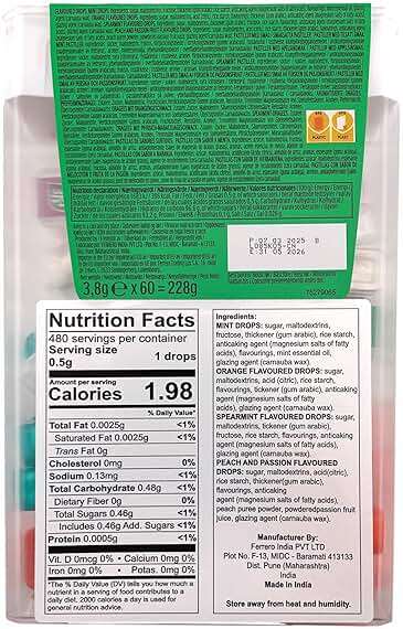TIC TAC Box with 60 Mini Boxes (Mint, Orange, Spearmint, Peach and Passion fruit) 234g by Tic Tac - Image 4