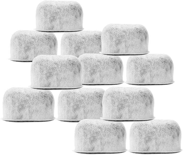 12 Pack Replacement Charcoal Water Filters for All Cuisinart Coffee Machines - Cuisinart Compatible (NOT KEURIG) Filters Fit Both Newer & Older Models Cuisinart Coffee Makers - Image 1