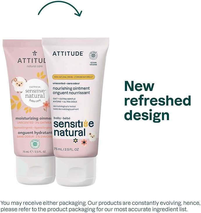 ATTITUDE Protective Body Ointment, Plant and Mineral-Based Ingredients, Vegan and Cruelty-free Personal Care Products for Sensitive Skin, Unscented, 2.5 Fl Oz - Image 2